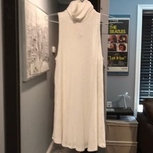 Ribbed tunic sleeveless dress